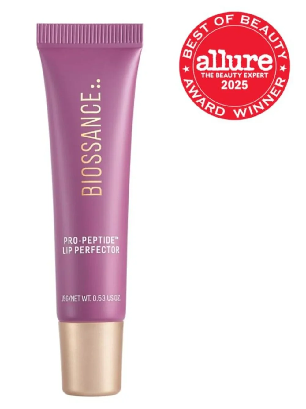 Biossance Pro-Peptide Lip Perfector Supernova NIB Vegan Hydrating Lip Treatment